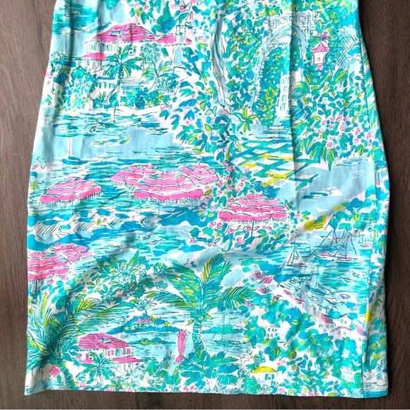 Lilly Pulitzer Marlowe Dress Size XXS Sunshine City Pima Cotton Tropical - Picture 4 of 13